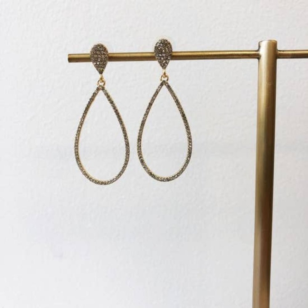 Pave Dangle Earrings